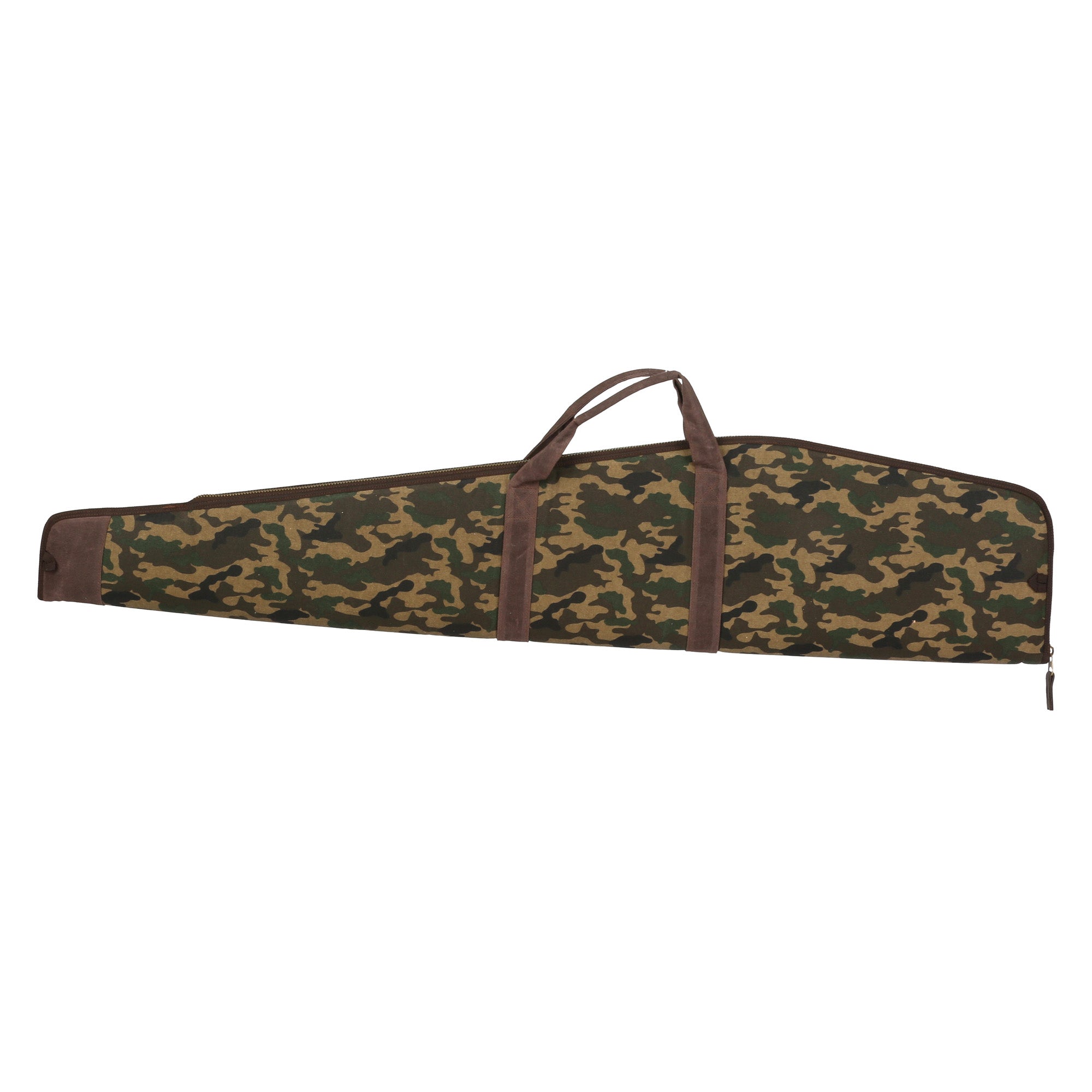 Evolution Outdoor Rawhide Series 48-Inch Waxed Canvas Camo Rifle Case with Heavy Gauge Foam Padding