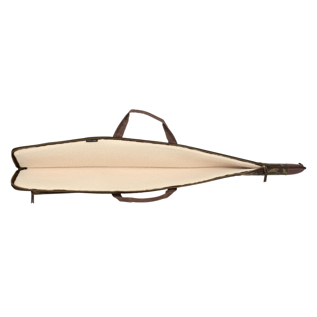 Evolution Outdoor Rawhide Series 48-Inch Waxed Canvas Camo Rifle Case with Heavy Gauge Foam Padding