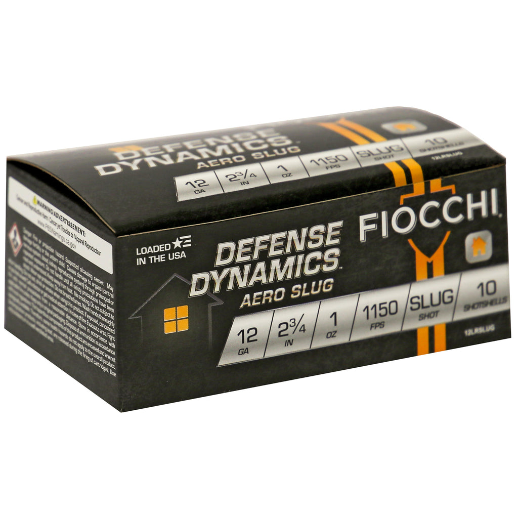 Fiocchi Ammunition 12 Gauge Aero Slug – Reliable 2.75 Inch Slugs for Defensive and Hunting Use
