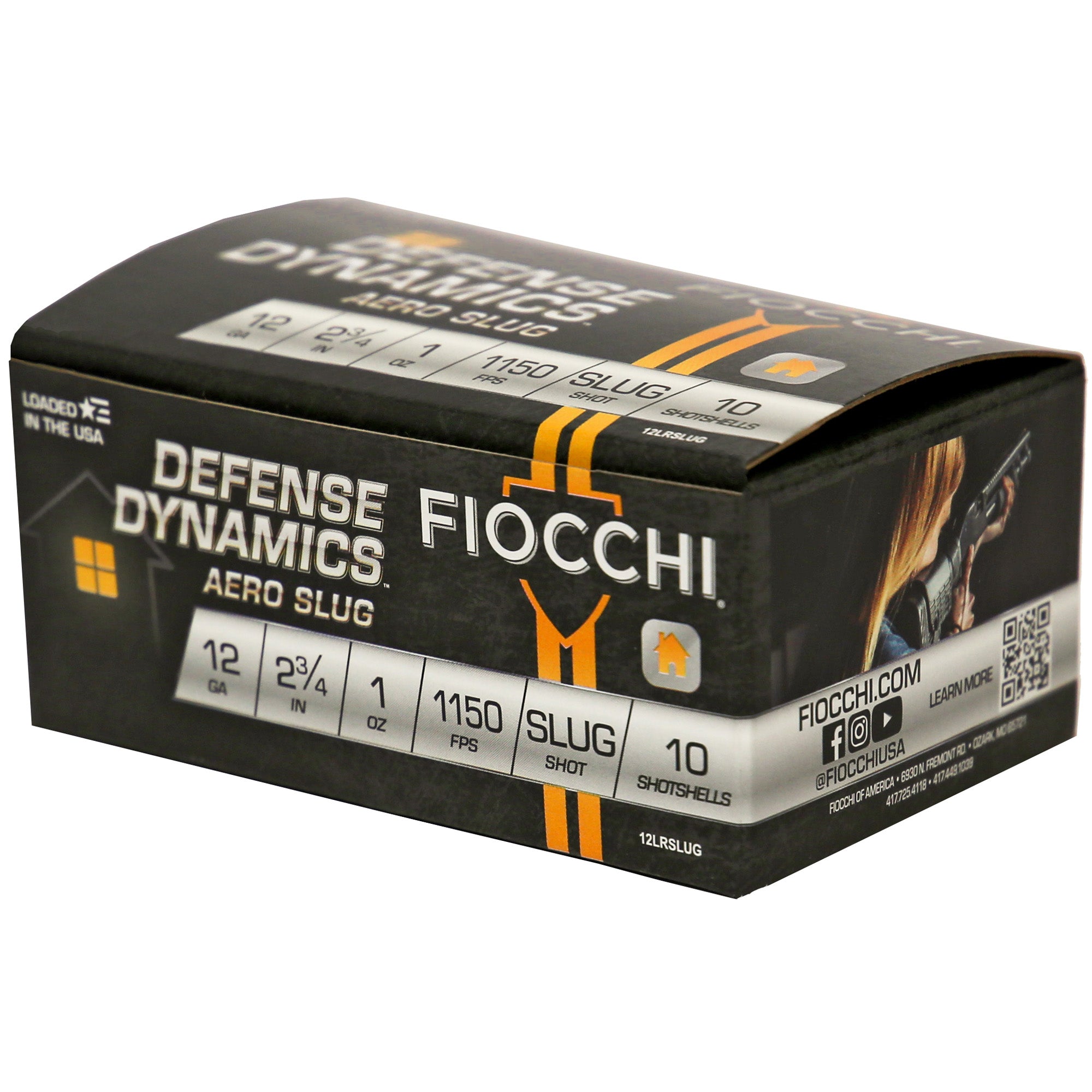 Fiocchi Ammunition 12 Gauge Aero Slug – Reliable 2.75 Inch Slugs for Defensive and Hunting Use