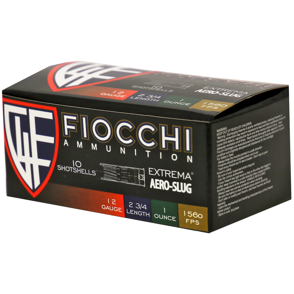 Fiocchi Ammunition 12 Gauge Aero Slug – Reliable Defensive Slugs for Personal Security