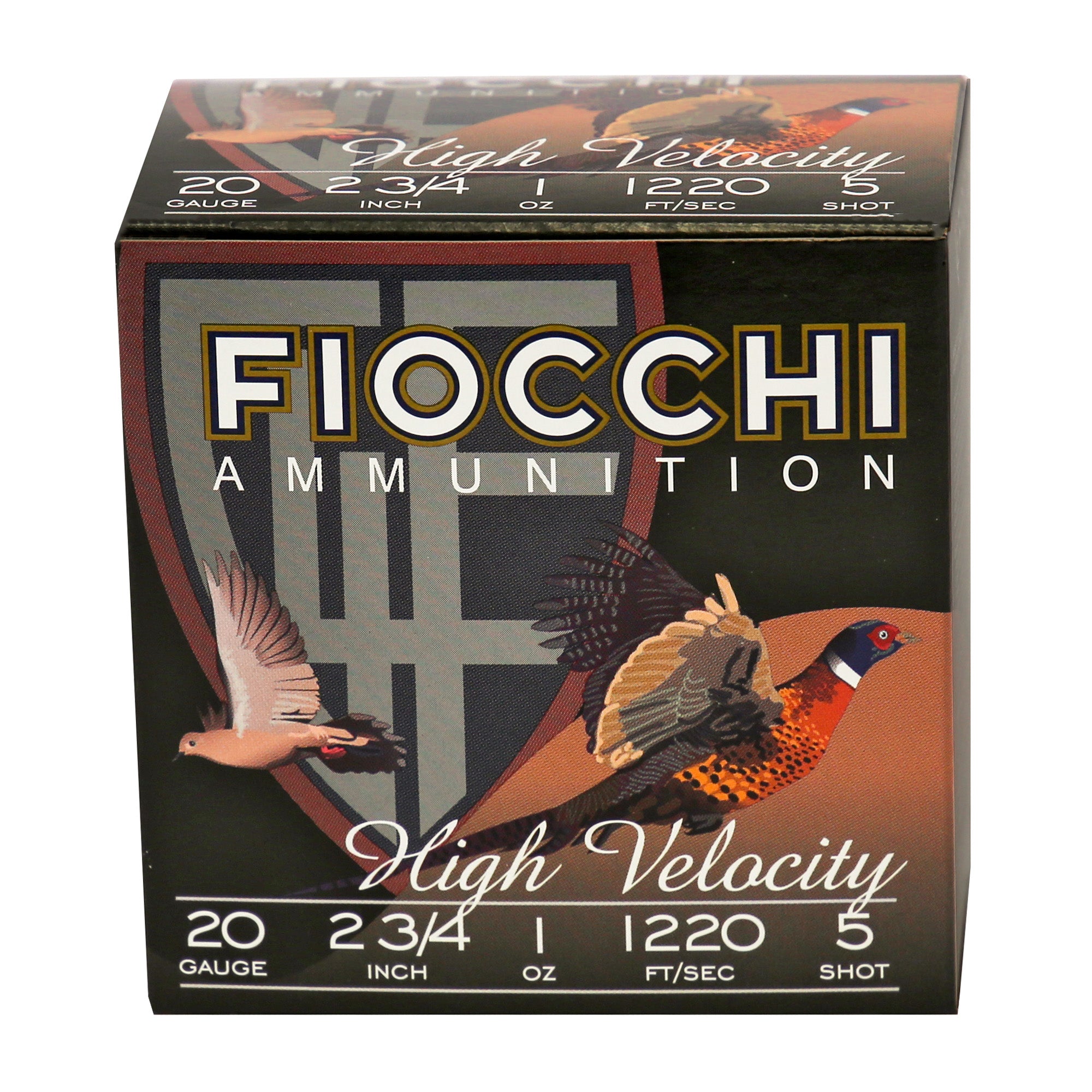 Fiocchi Ammunition 20 Gauge #5 Lead Hunting Shotshells - 25 Rounds per Box
