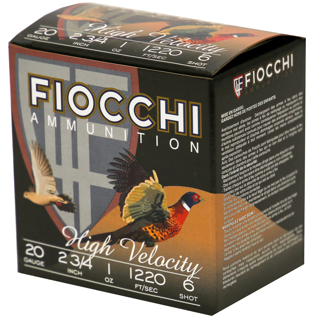 FIOCCHI HV LD 20GA 2.75 #6 25/250