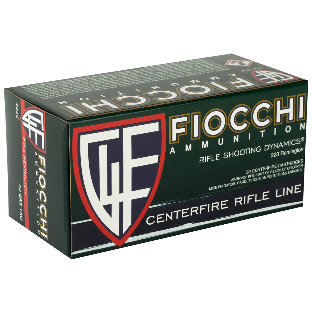 Fiocchi Ammunition 223 Remington 62 Grain FMJ Boat Tail – Reliable Range and Competition Ammo