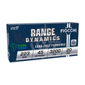 Fiocchi Ammunition Range Dynamics .223 Remington Frangible 45 Grain – 20 Rounds Per Box