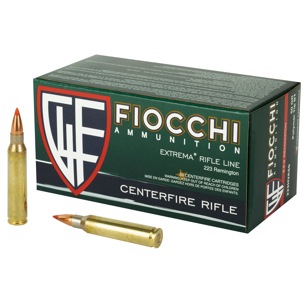 Fiocchi Ammunition 223 Remington 50 Grain V-Max - Reliable Varment Hunting Ammo