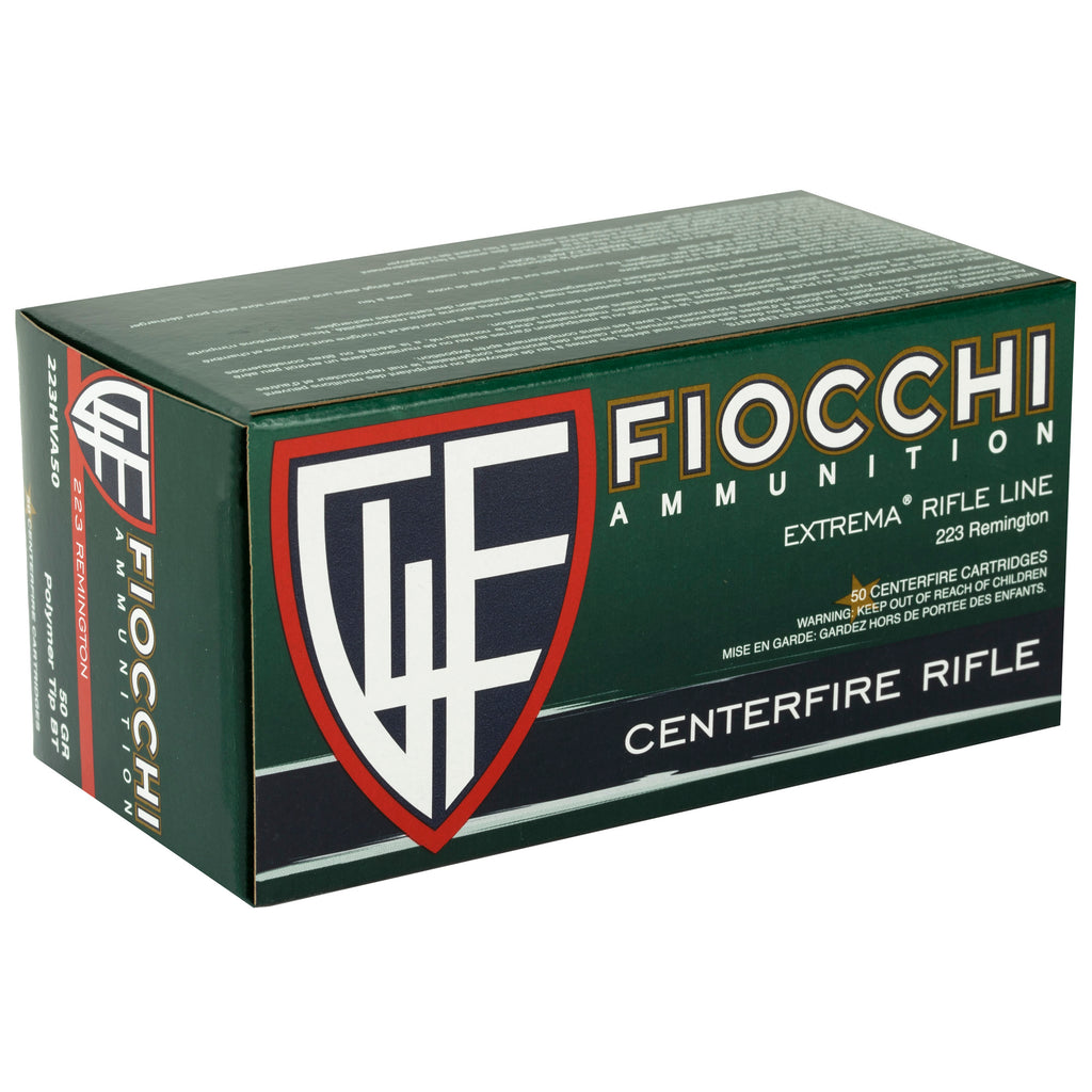 Fiocchi Ammunition 223 Remington 50 Grain V-Max - Reliable Varment Hunting Ammo