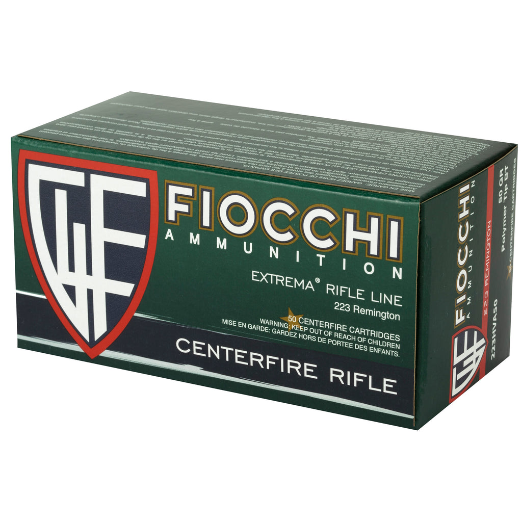Fiocchi Ammunition 223 Remington 50 Grain V-Max - Reliable Varment Hunting Ammo