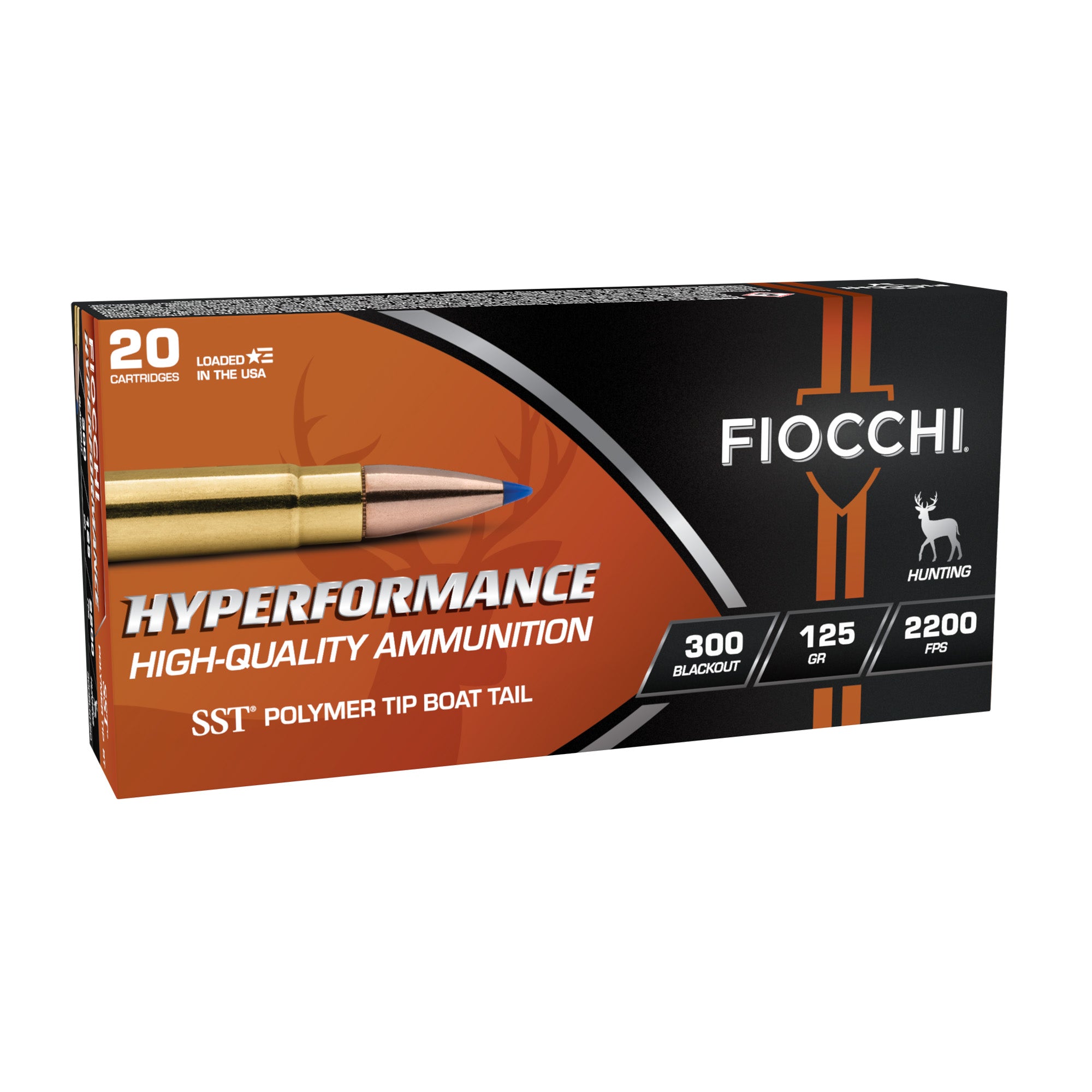 Fiocchi Ammunition Hyperformance 125-Grain SST for 300 Blackout Rifle