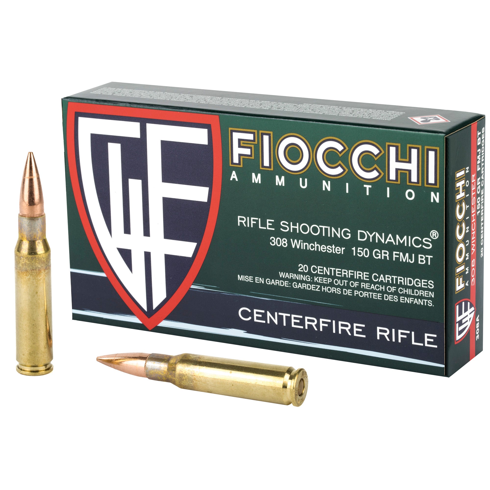 Fiocchi Ammunition 308 Winchester 150 Grain FMJ Boat Tail – Reliable and Consistent Performance