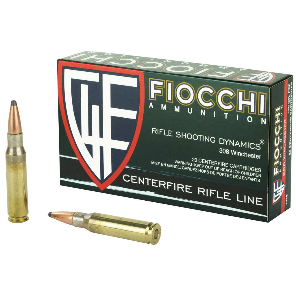 Fiocchi Ammunition 308 Winchester 150-Grain Pointed Soft Point, Model Fiocchi Rifle