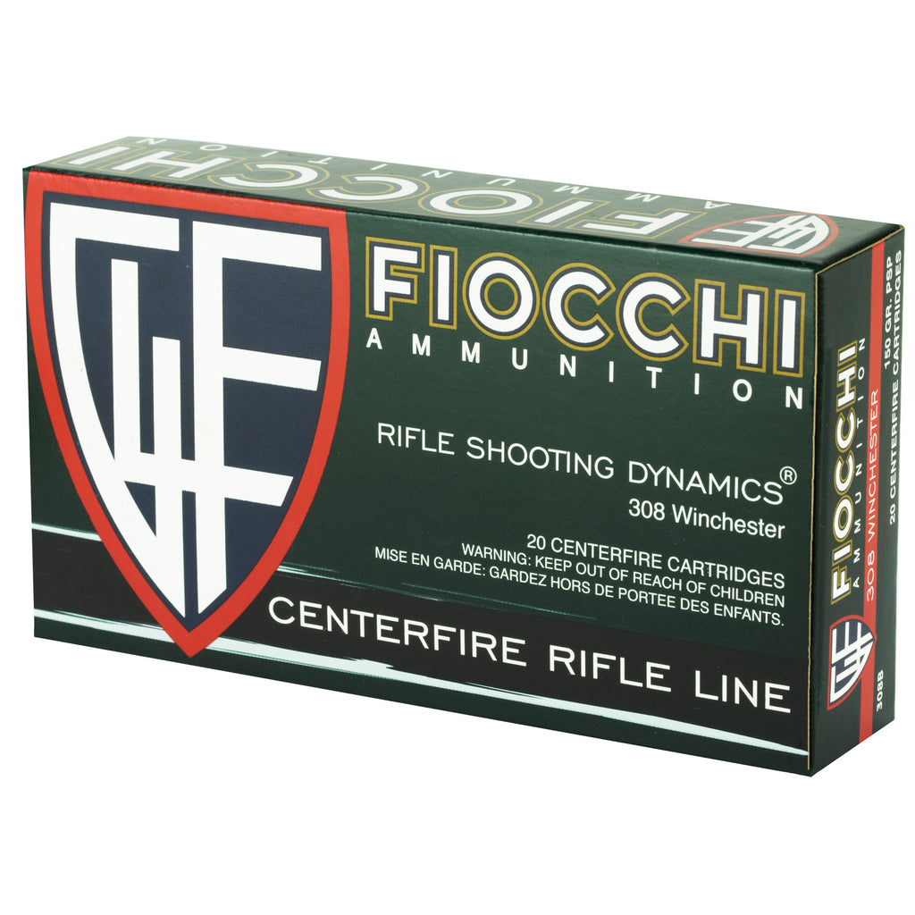 Fiocchi Ammunition 308 Winchester 150-Grain Pointed Soft Point, Model Fiocchi Rifle