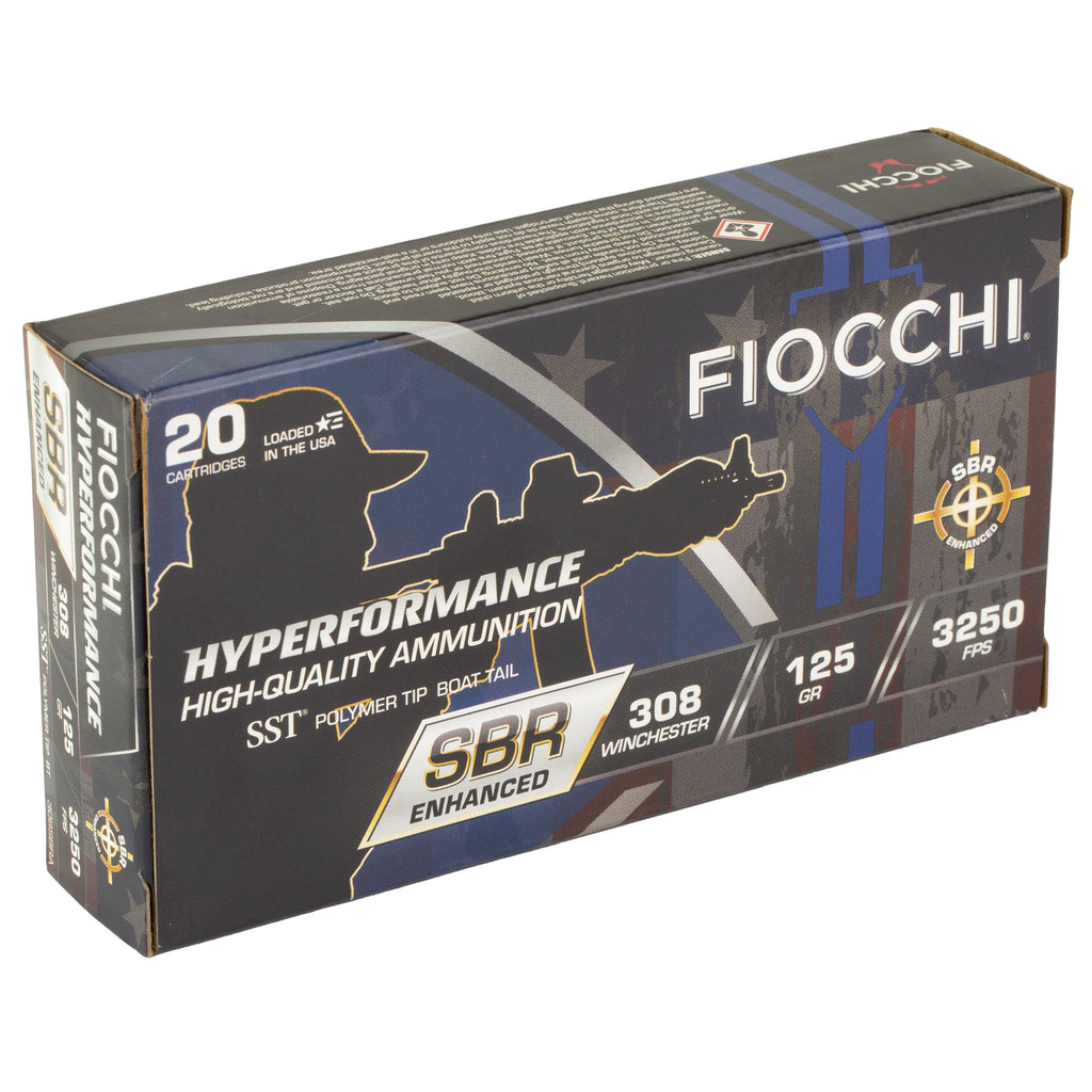 Fiocchi Ammunition Hyperformance SBR 308 Winchester 125 Grain SST – Short Barrel Rifle & Suppressor Friendly