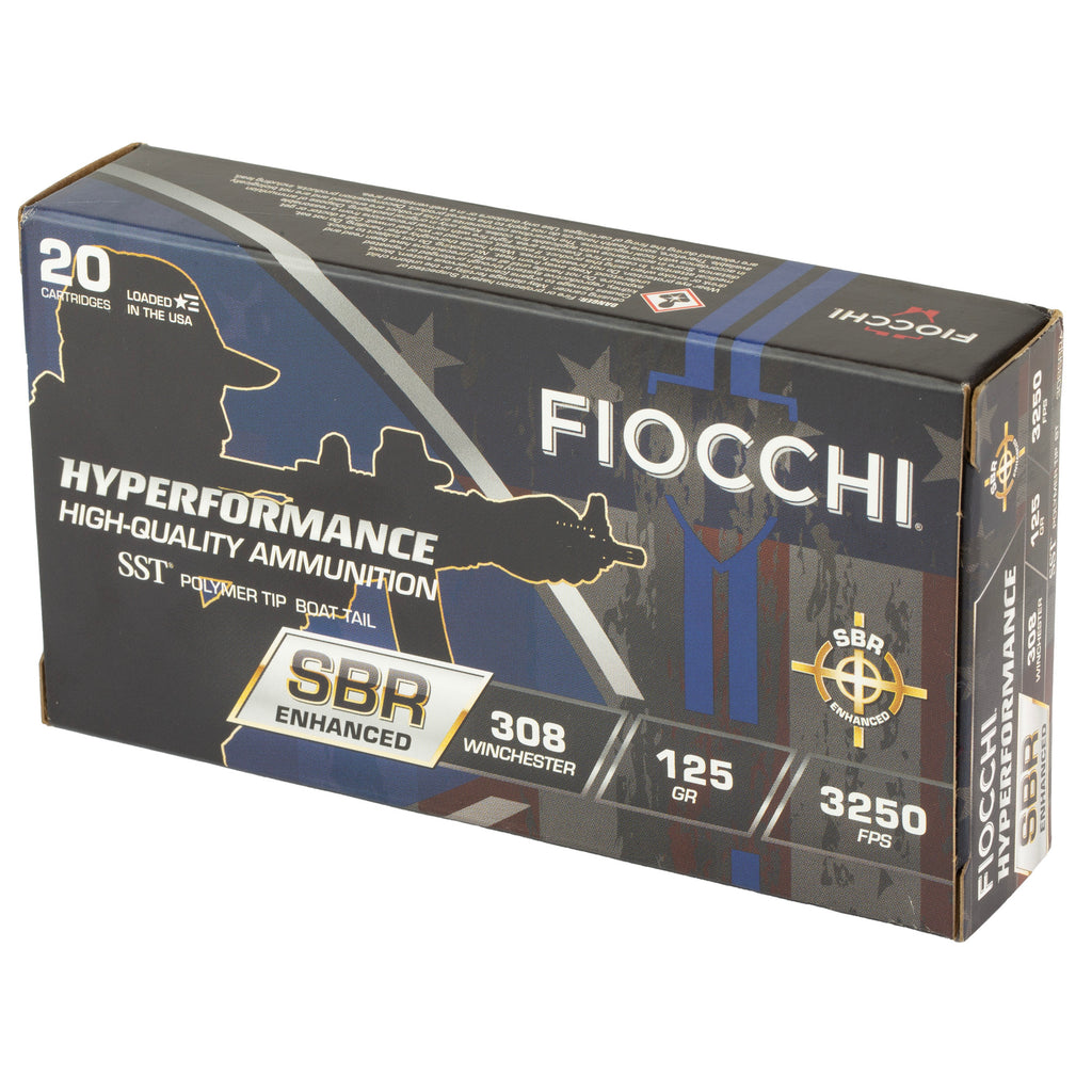 Fiocchi Ammunition Hyperformance SBR 308 Winchester 125 Grain SST – Short Barrel Rifle & Suppressor Friendly