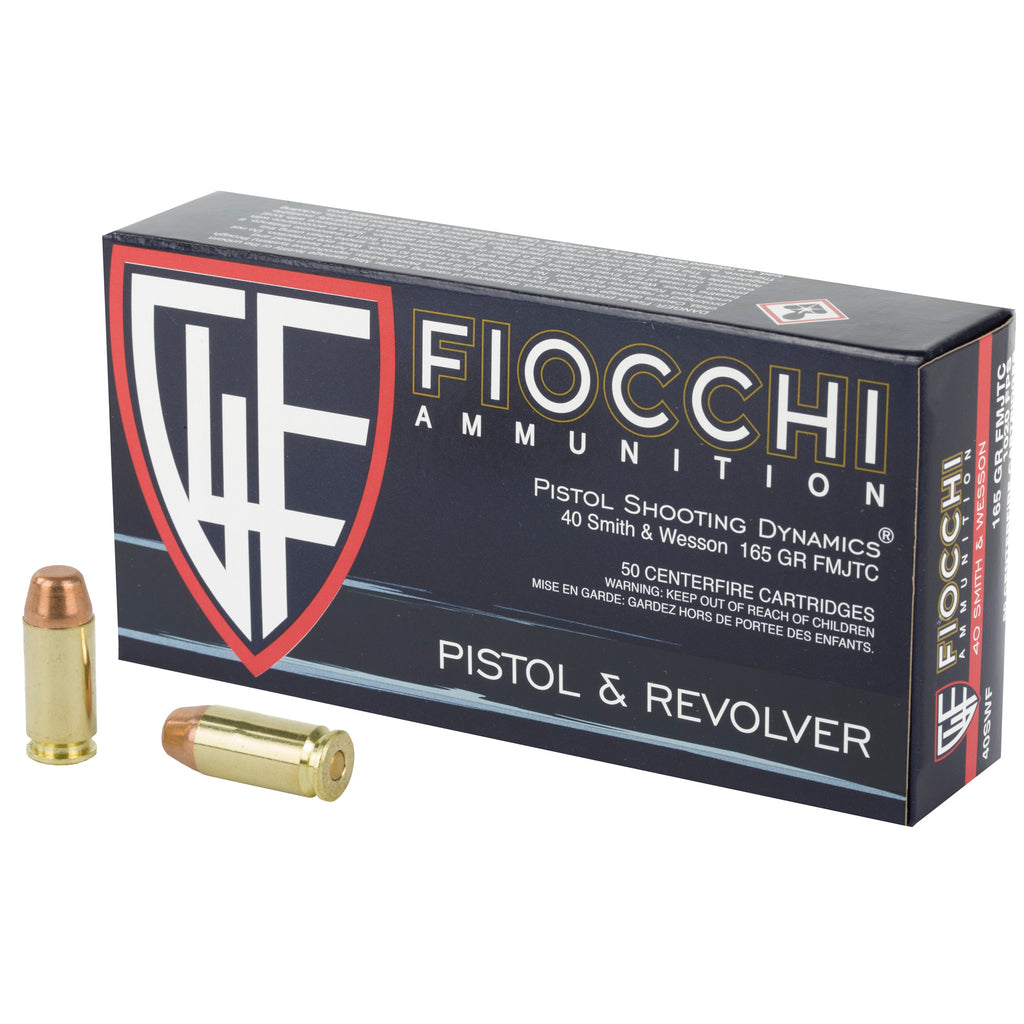 Fiocchi Ammunition 40 S&W Full Metal Jacket 165 Grain – Reliable Range & Target Ammo