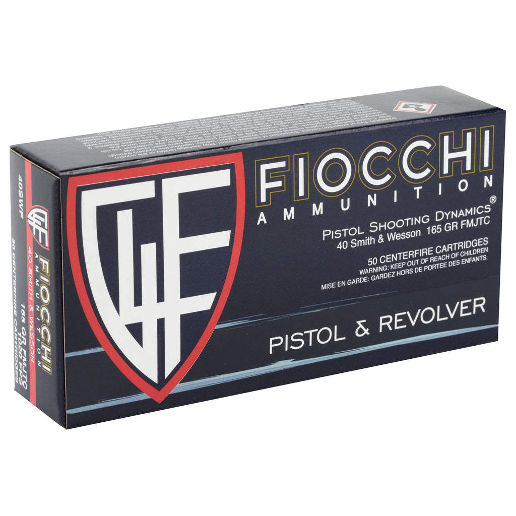 Fiocchi Ammunition 40 S&W Full Metal Jacket 165 Grain – Reliable Range & Target Ammo
