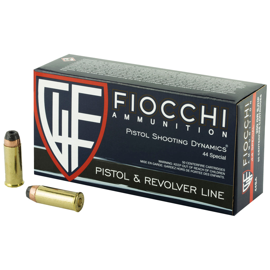 Fiocchi Ammunition 44 Special 200-Grain Semi-Jacketed Hollow Point - 50 Rounds per Box, 500 per Case