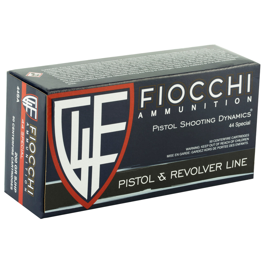 Fiocchi Ammunition 44 Special 200-Grain Semi-Jacketed Hollow Point - 50 Rounds per Box, 500 per Case