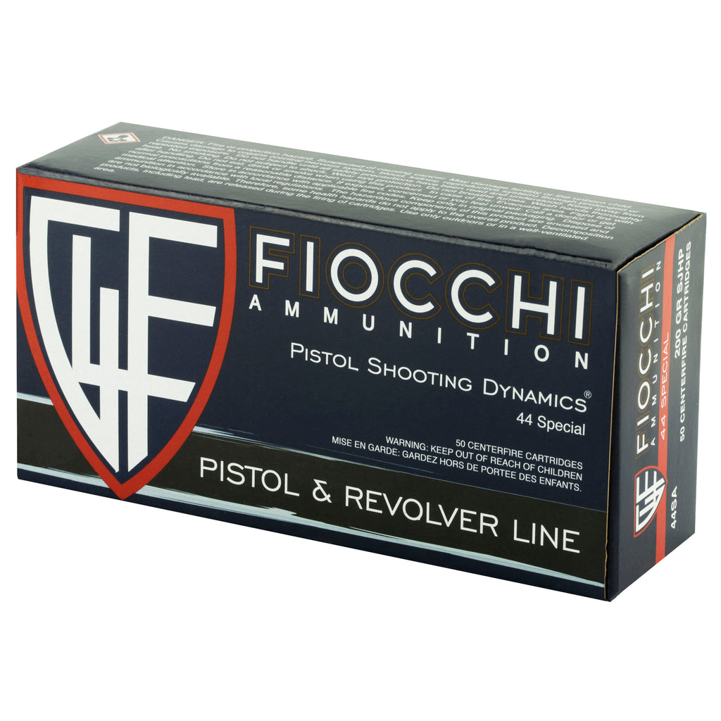 Fiocchi Ammunition 44 Special 200-Grain Semi-Jacketed Hollow Point - 50 Rounds per Box, 500 per Case
