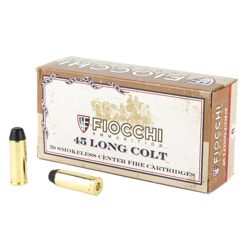 Fiocchi Ammunition 45 Colt 250-Grain Lead Round Nose – Reliable Cowboy Action and Lever Action Shooting Ammo