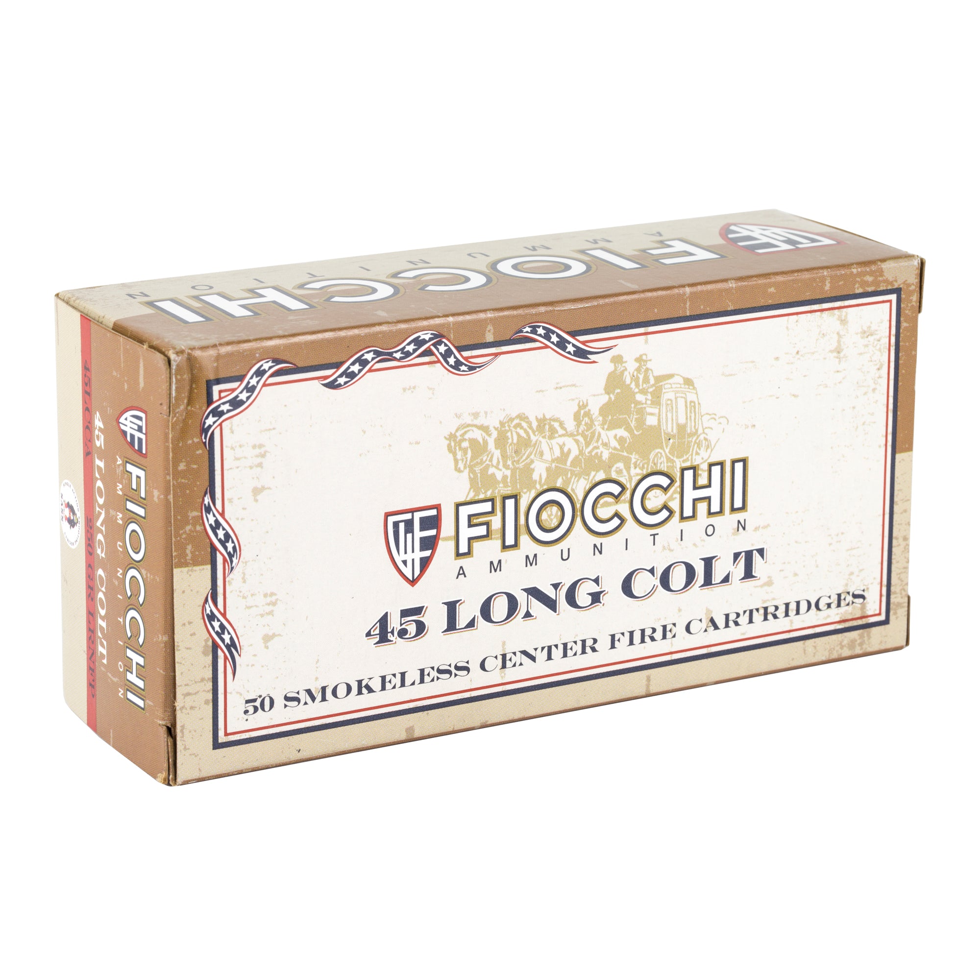Fiocchi Ammunition 45 Colt 250-Grain Lead Round Nose – Reliable Cowboy Action and Lever Action Shooting Ammo