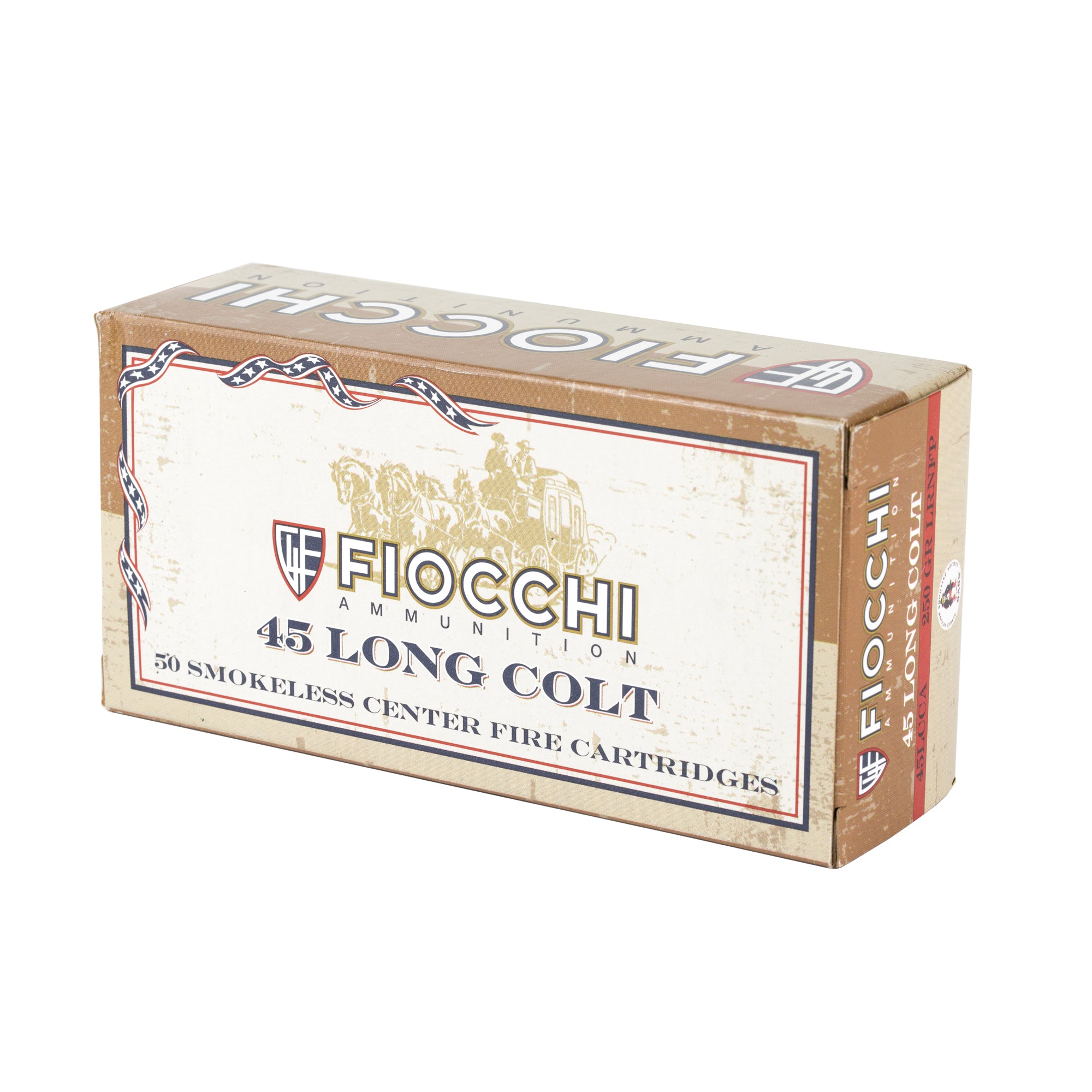 Fiocchi Ammunition 45 Colt 250-Grain Lead Round Nose – Reliable Cowboy Action and Lever Action Shooting Ammo