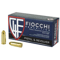 Fiocchi 9mm 115 Grain FMJ Centerfire Pistol Ammunition - Reliable Range & Target Load
