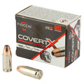 Fiocchi Ammunition Covert X 9mm 124-Grain Jacketed Hollow Point Ammo - 20 Rounds