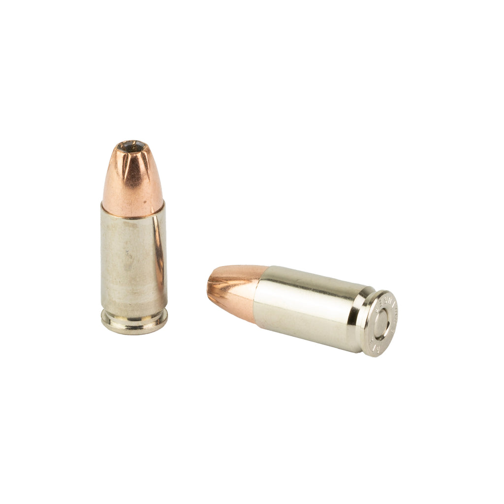 Fiocchi Ammunition Covert X 9mm 124-Grain Jacketed Hollow Point Ammo - 20 Rounds