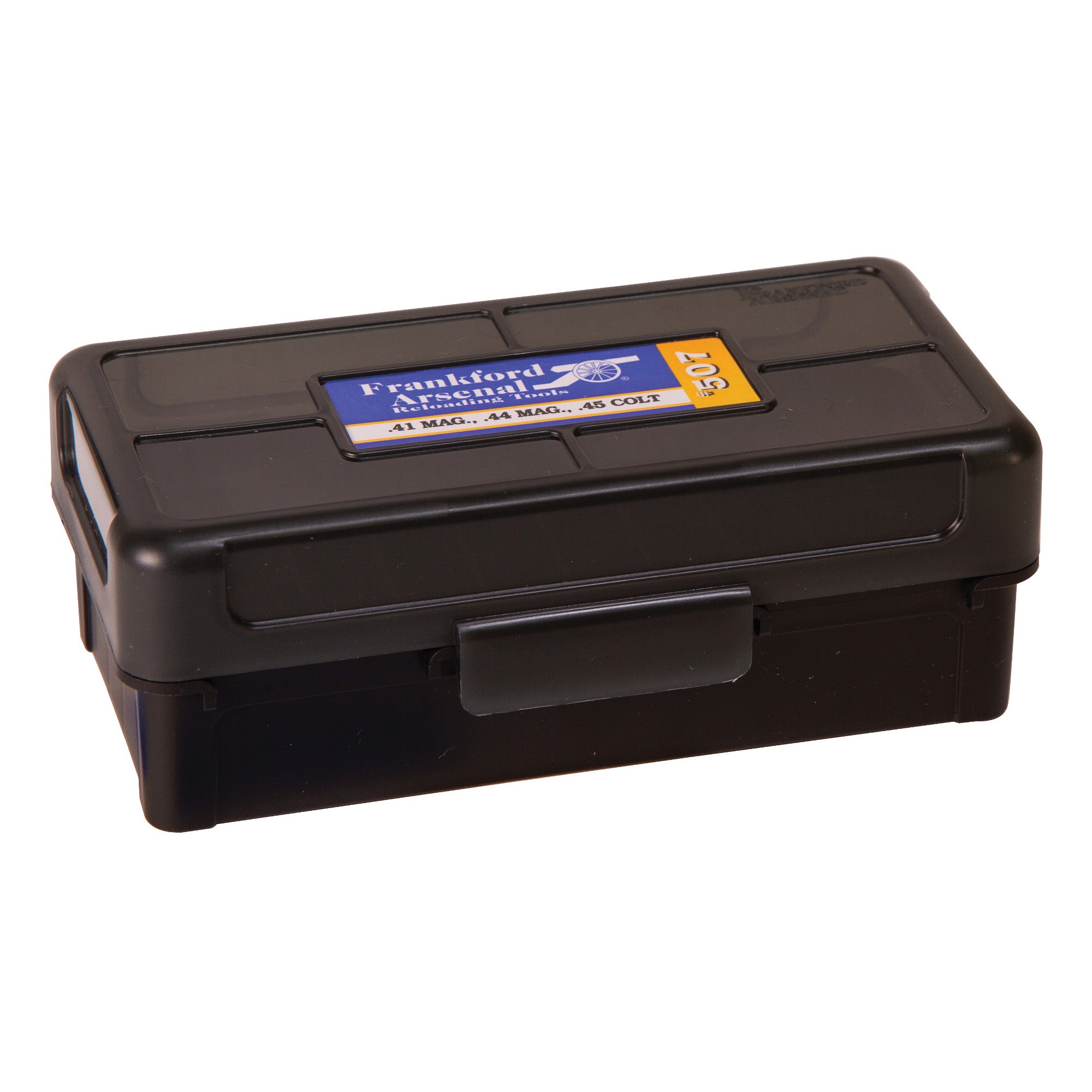Frankford Arsenal Hinge-Top Ammo Box for 44 Special and 44 Magnum - 50 Rounds