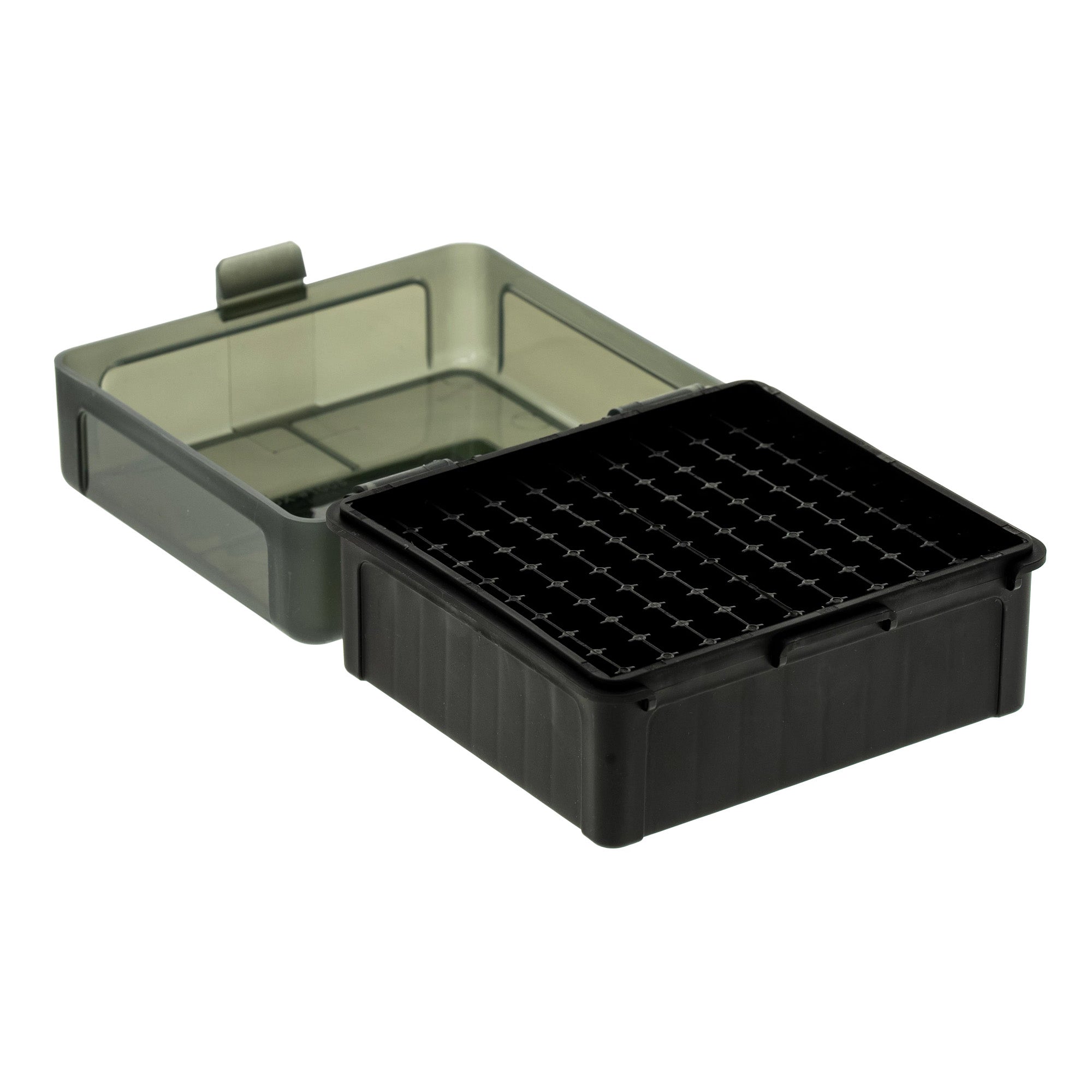 Frankford Arsenal Hinge-Top Ammo Box for 17, 222 & 223 Calibers - Durable Plastic Storage Solution
