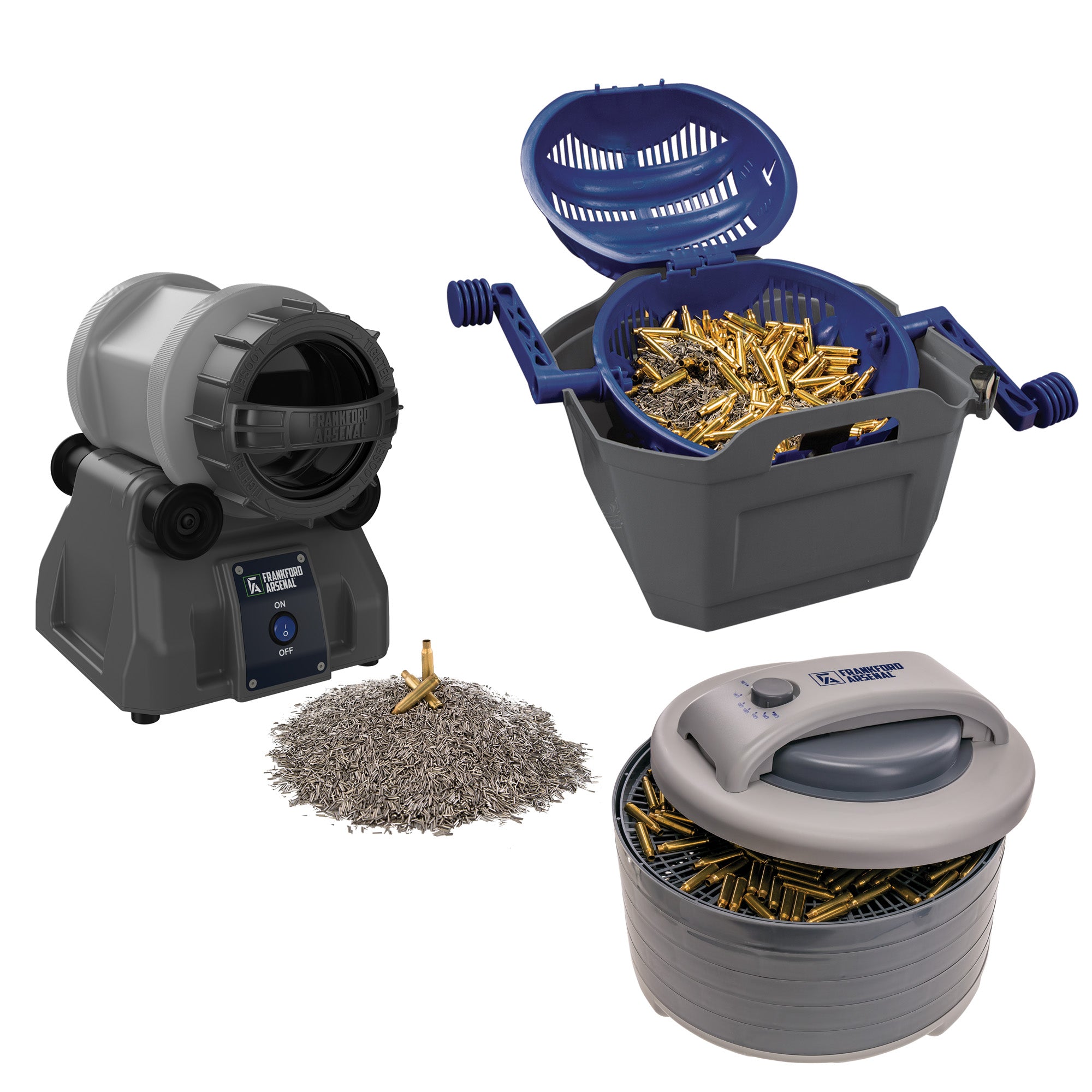 Frankford Arsenal Tumbler Pro Kit - Rotary Tumbler Professional Brass Cleaning System