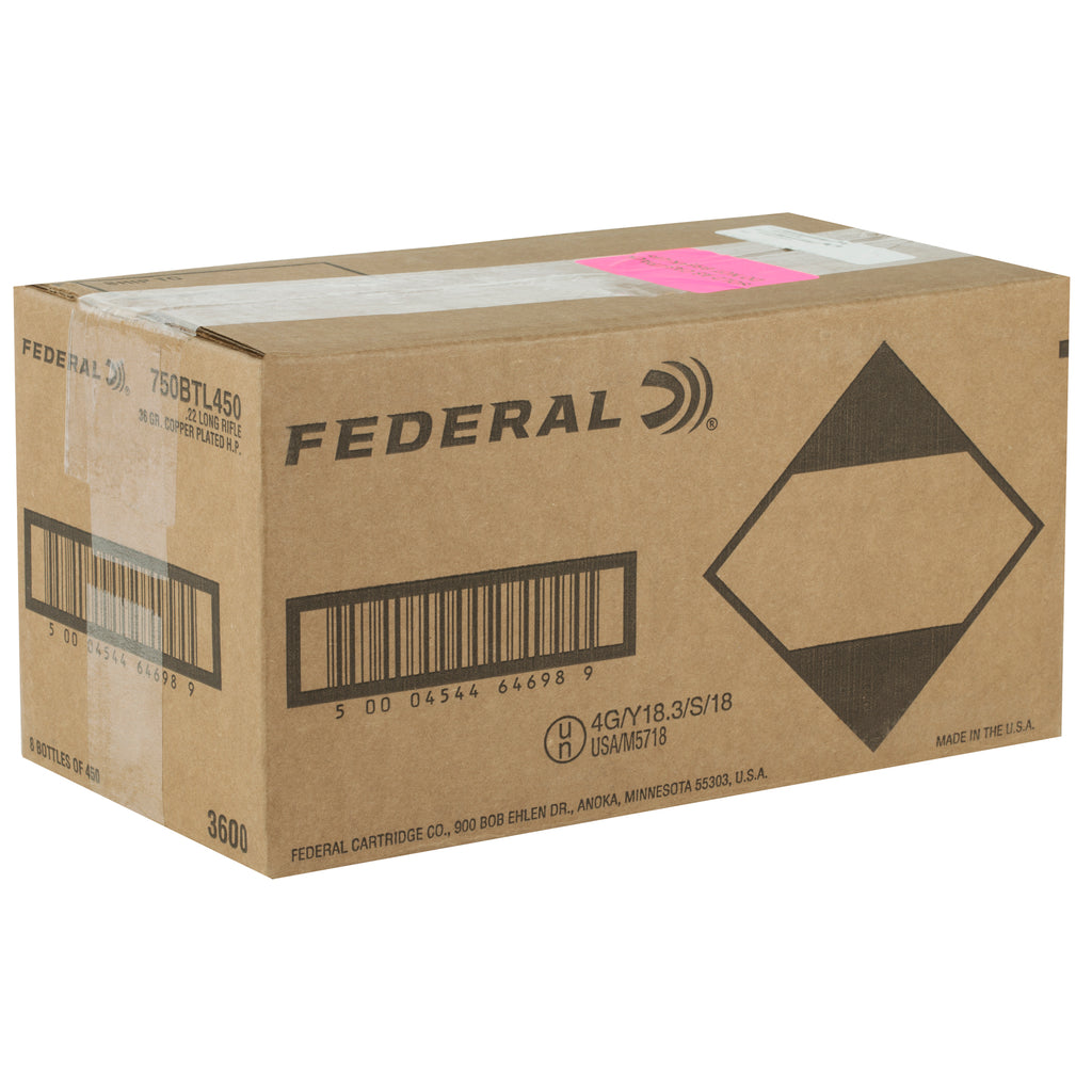 Federal BYOB .22 LR 36 Grain Hollow Point Ammo - 3,600 Rounds Bulk Pack