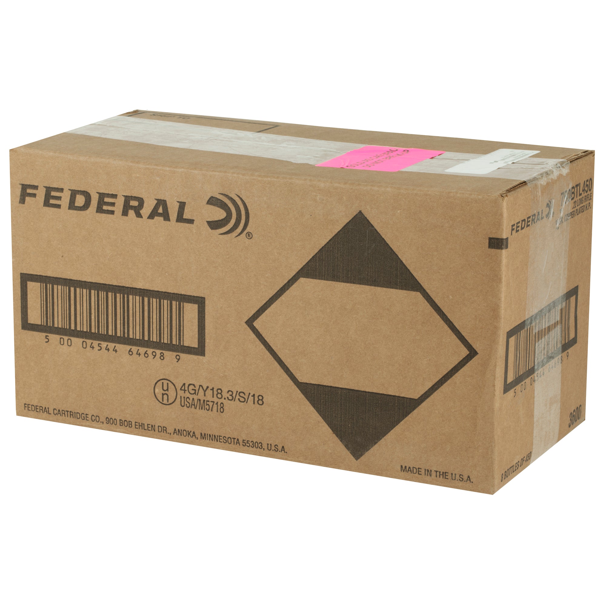 Federal BYOB .22 LR 36 Grain Hollow Point Ammo - 3,600 Rounds Bulk Pack