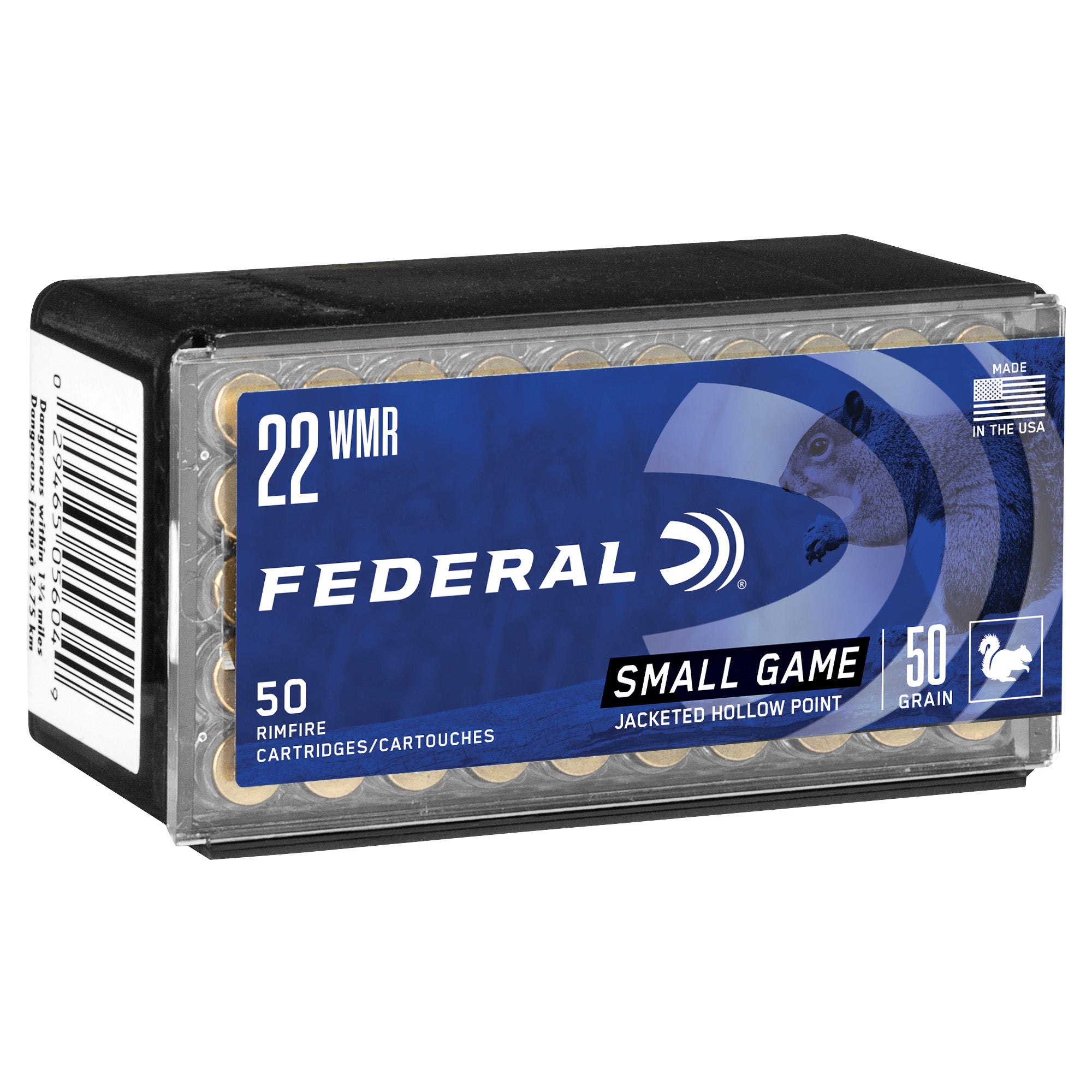 Federal GameShok .22 WMR 50-Grain Hollow Point Ammunition - 50 Rounds per Box
