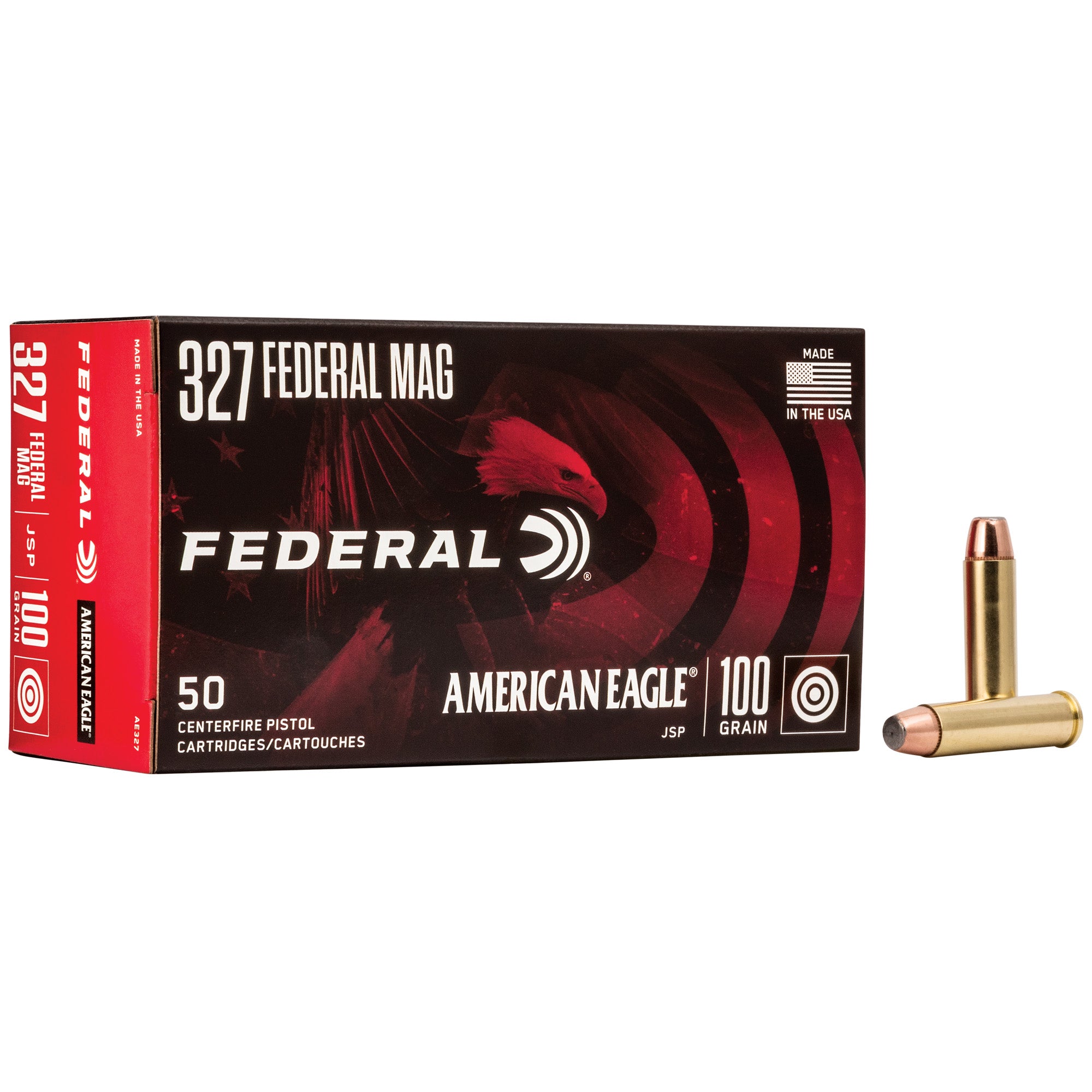 Federal American Eagle .327 Federal Magnum 100-Grain Subsonic Solid Base Ammunition - 50 Rounds per Box