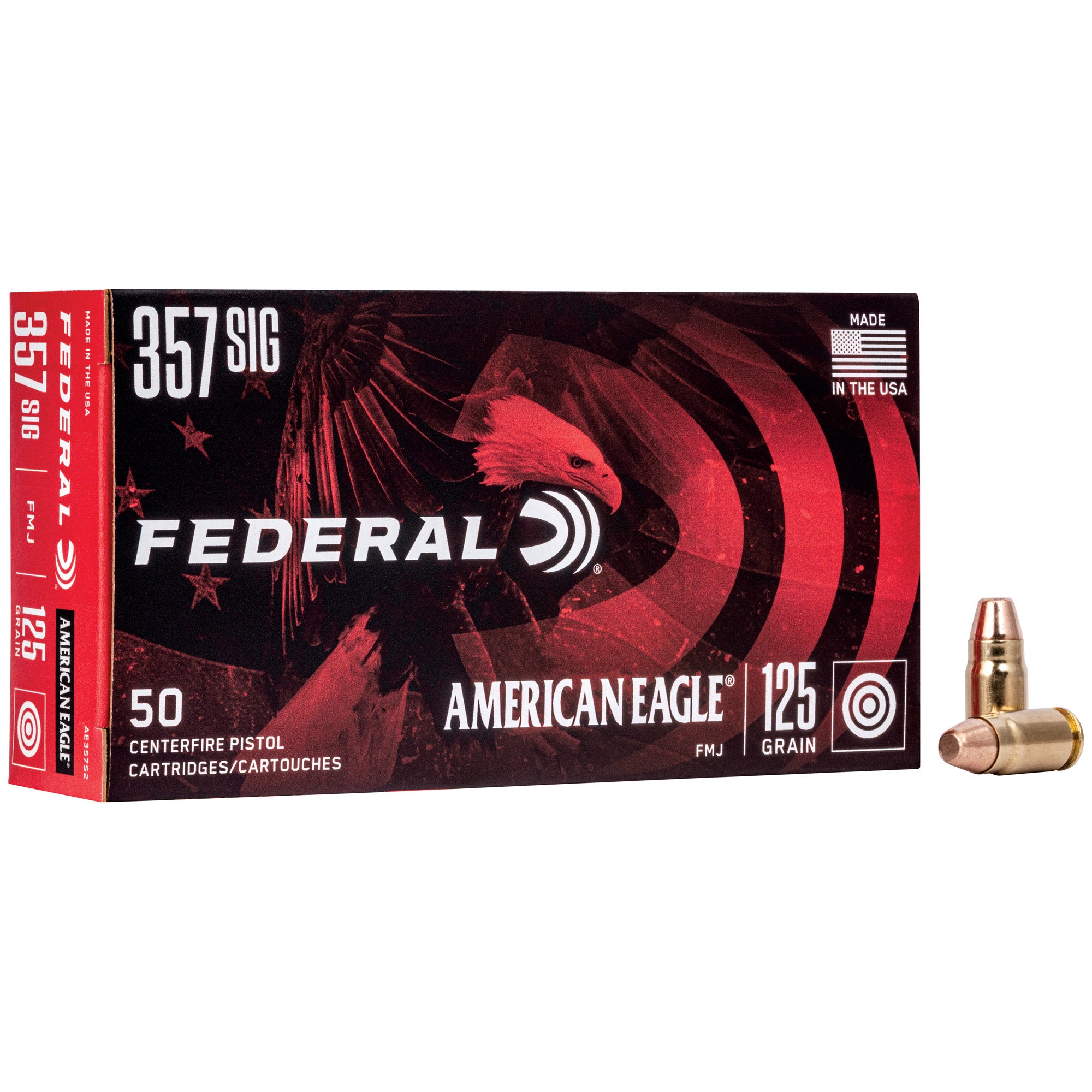 Federal Syntech Subsonic .357 Sig 125-Grain FMJ Ammunition (50 Rounds per Box)