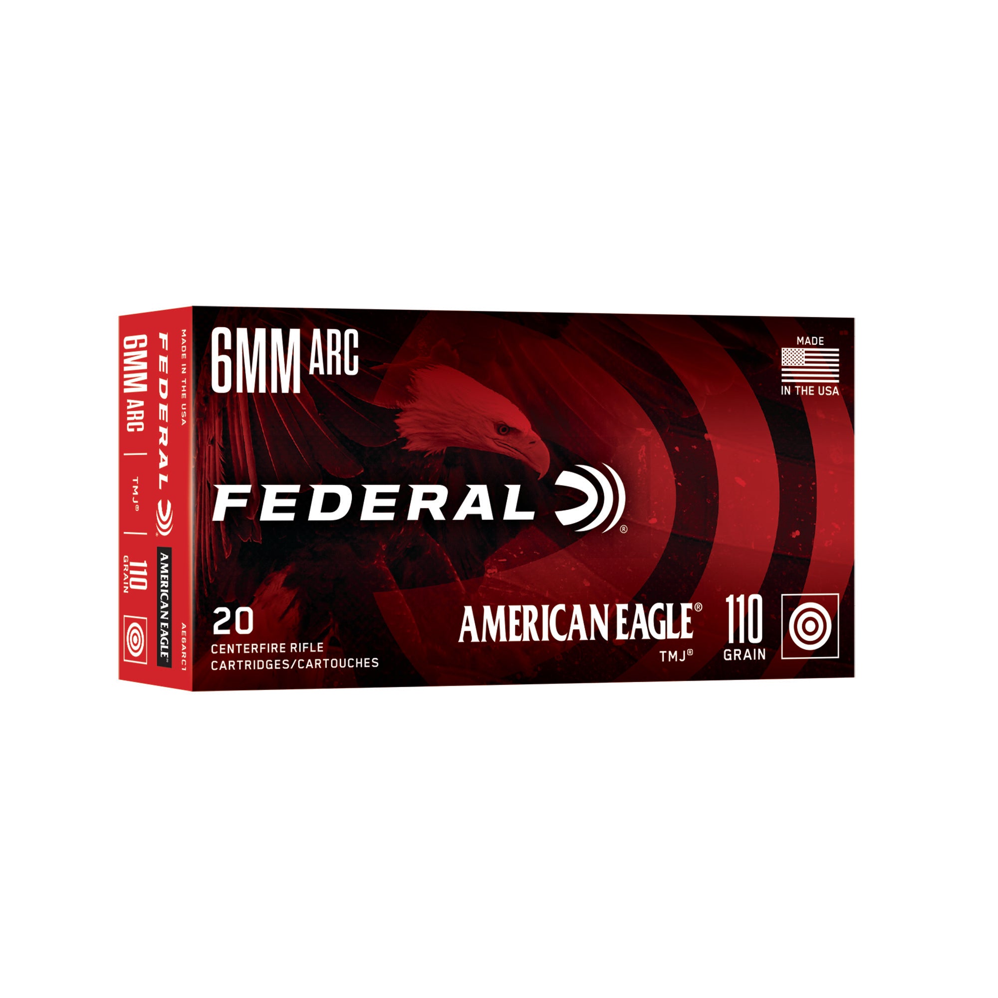 Federal American Eagle 6mm ARC 110-Grain Total Metal Jacket Ammunition (20 Rounds per Box, 200 per Case)