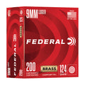 Federal Champion 9mm 124 Grain Full Metal Jacket Ammunition - 200 Rounds per Box