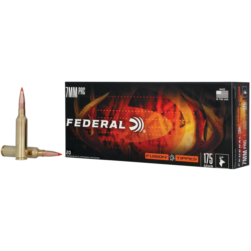 Federal Fusion Tipped 7mm PRC 175 Grain Ammunition, Box of 20