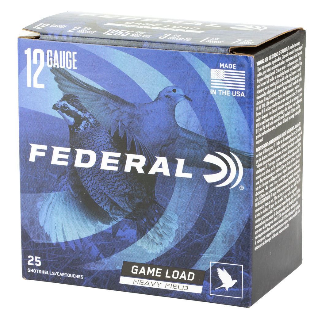 Federal Game Load 12 Gauge 2.75 Inch 1.125 oz #7.5 Shot – Reliable Upland Game Hunting Ammunition