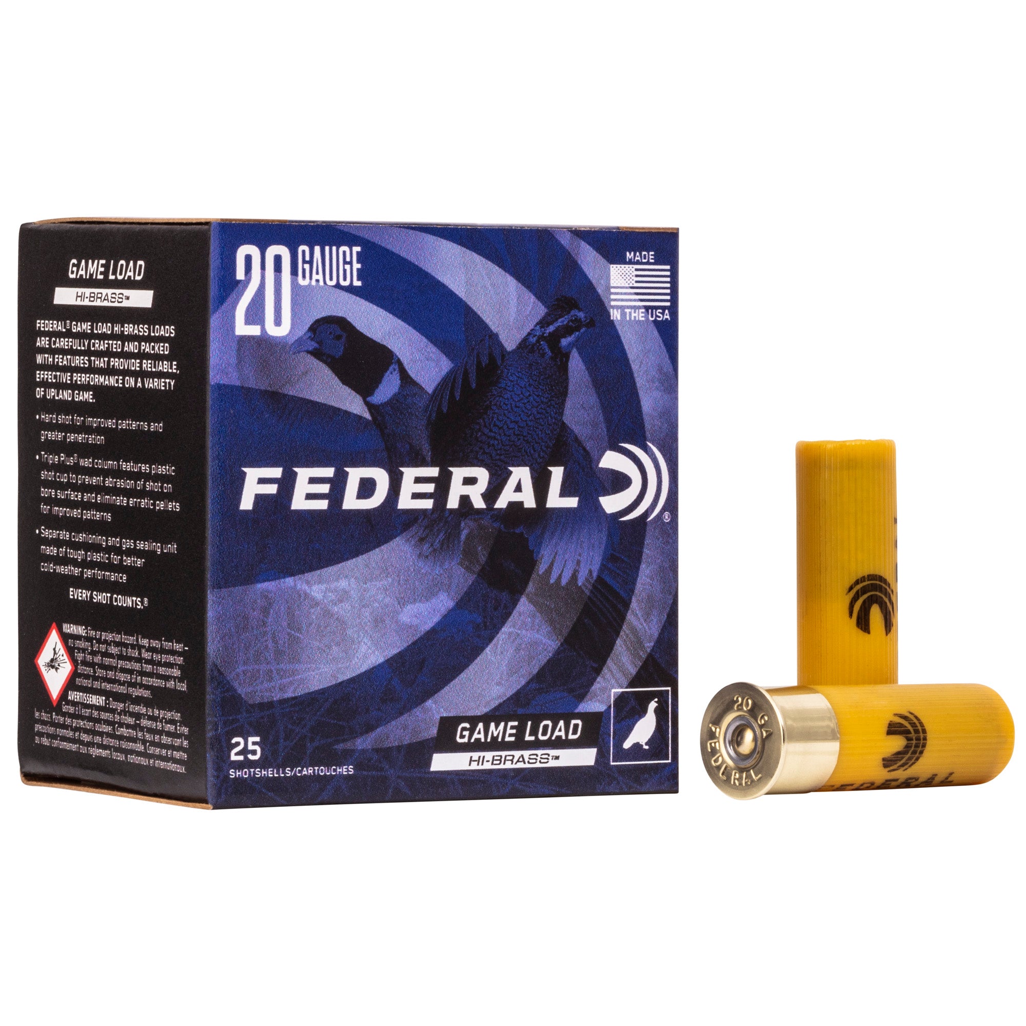 Federal GameShok 20 Gauge 2.75-inch #7.5 Partition Game Loads – Reliable Upland Hunting Ammo