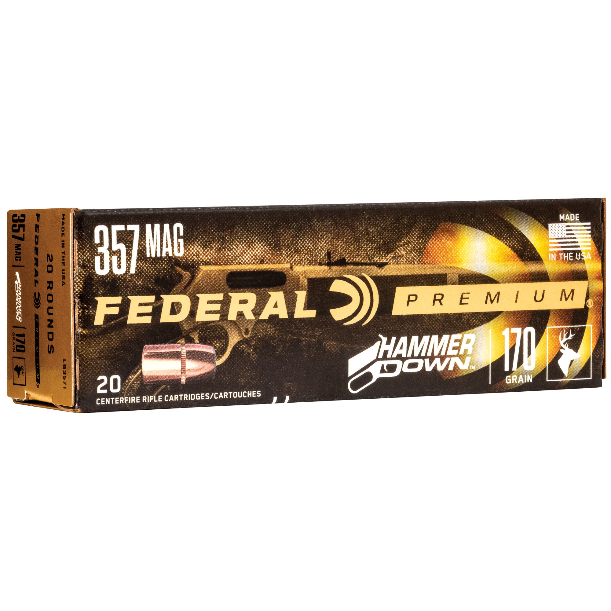 Federal HammerDown .357 Magnum 170 Grain Soft Point Ammunition - Reliable Performance with Flawless Cycling