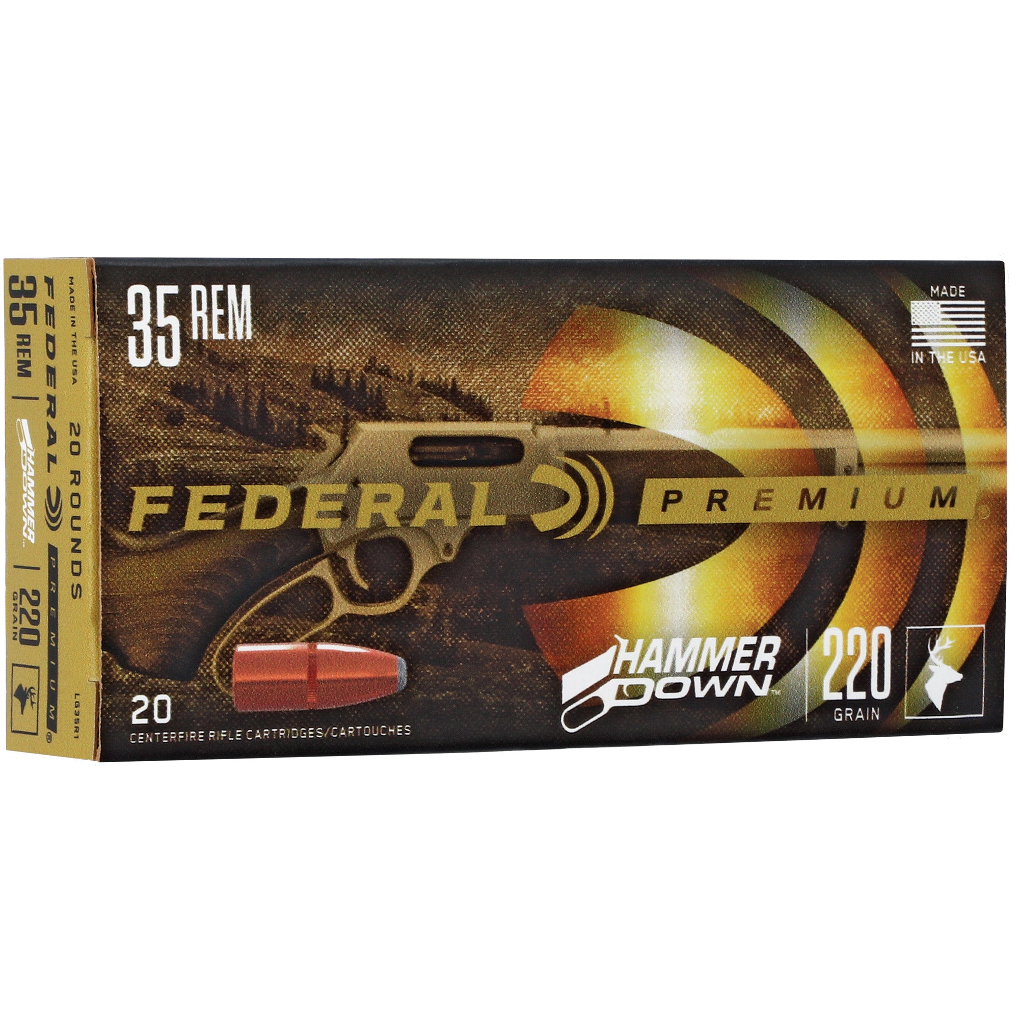 Federal HammerDown .35 Remington 220-Grain Soft Point Ammunition - 20 Rounds