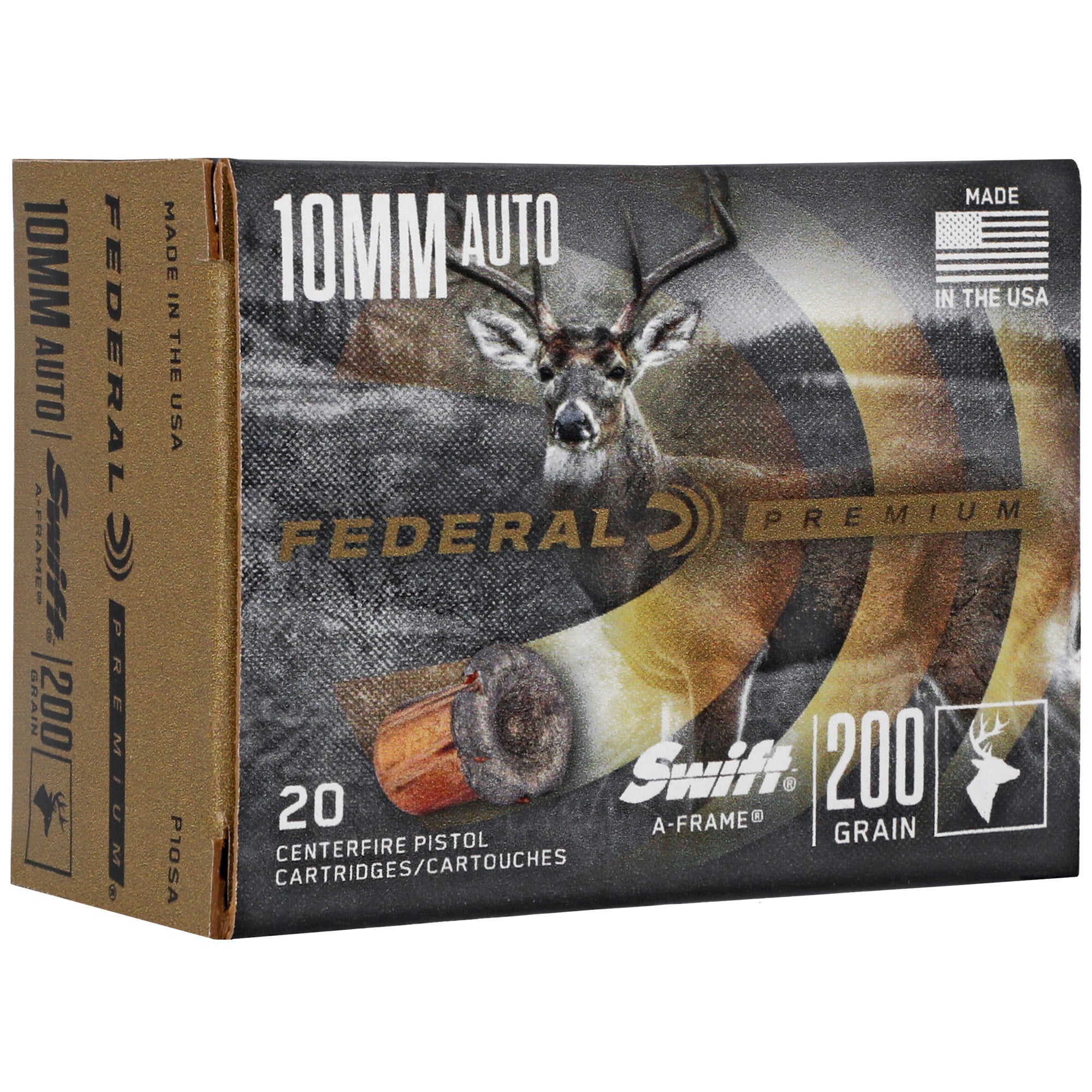 Federal Premium Trophy Copper 10mm 200-Grain Hollow Point Slugs - Model Swift, 20/200 Pack