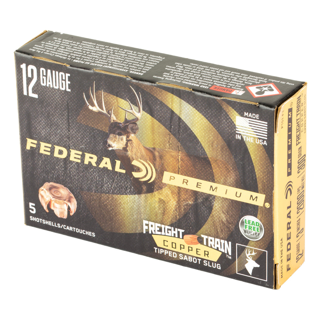 Federal Freight Train 12 Gauge 3-Inch Sabot Slug - 300 Grain, Box of 5