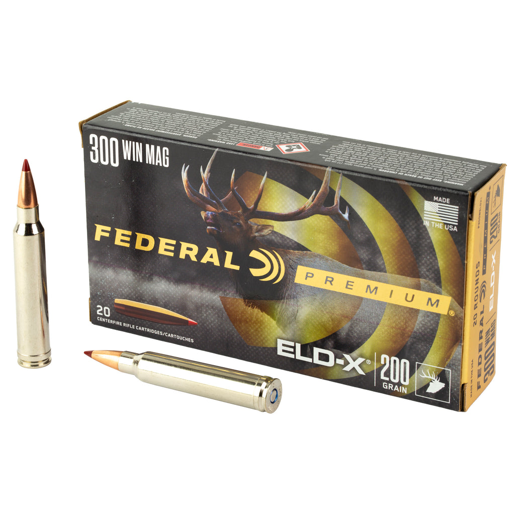 Federal Premium 300 Winchester Magnum 200 Grain ELD-X Polymer Tip Bullets (Part P300WELDX1)