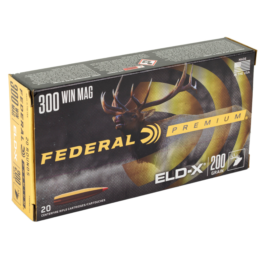 Federal Premium 300 Winchester Magnum 200 Grain ELD-X Polymer Tip Bullets (Part P300WELDX1)