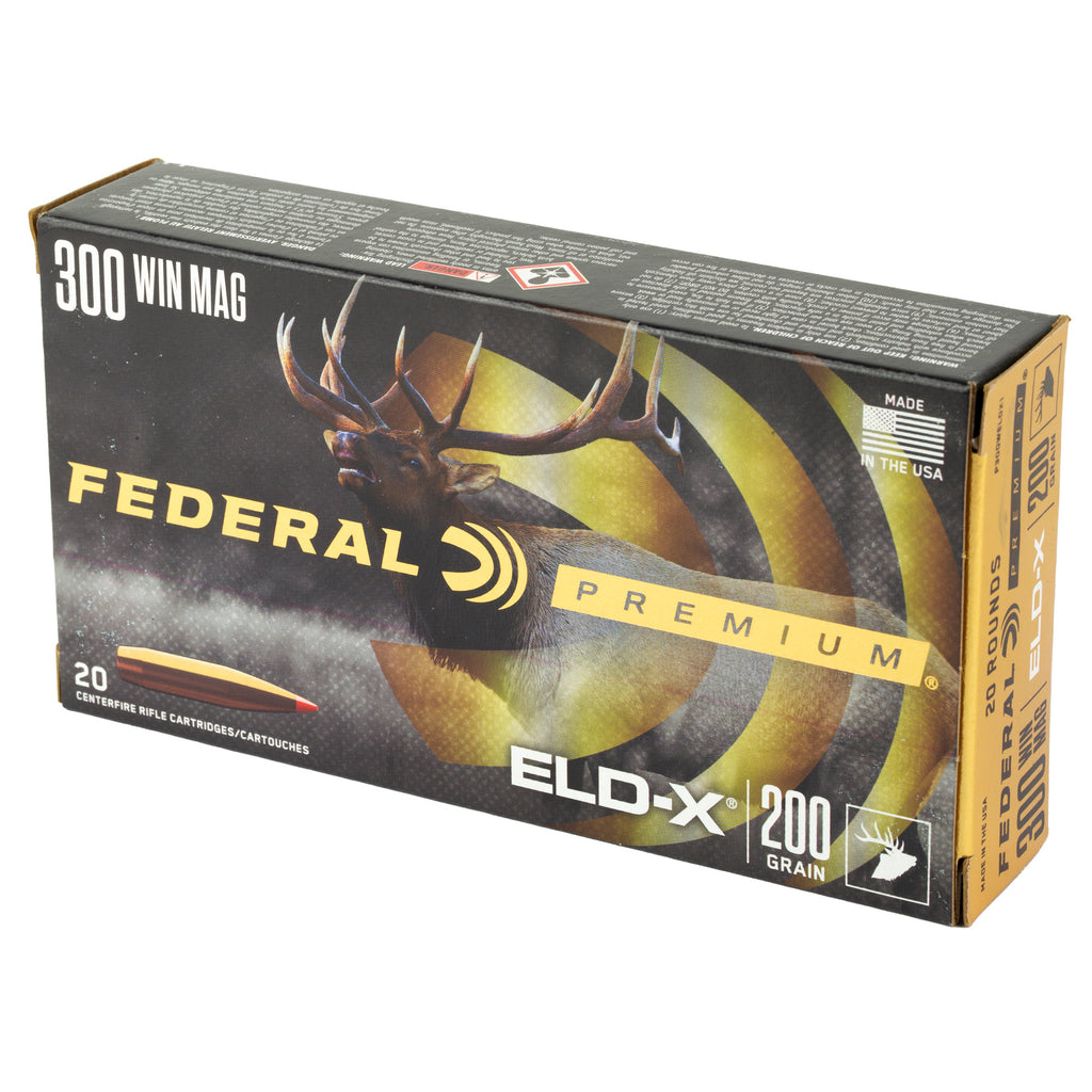 Federal Premium 300 Winchester Magnum 200 Grain ELD-X Polymer Tip Bullets (Part P300WELDX1)