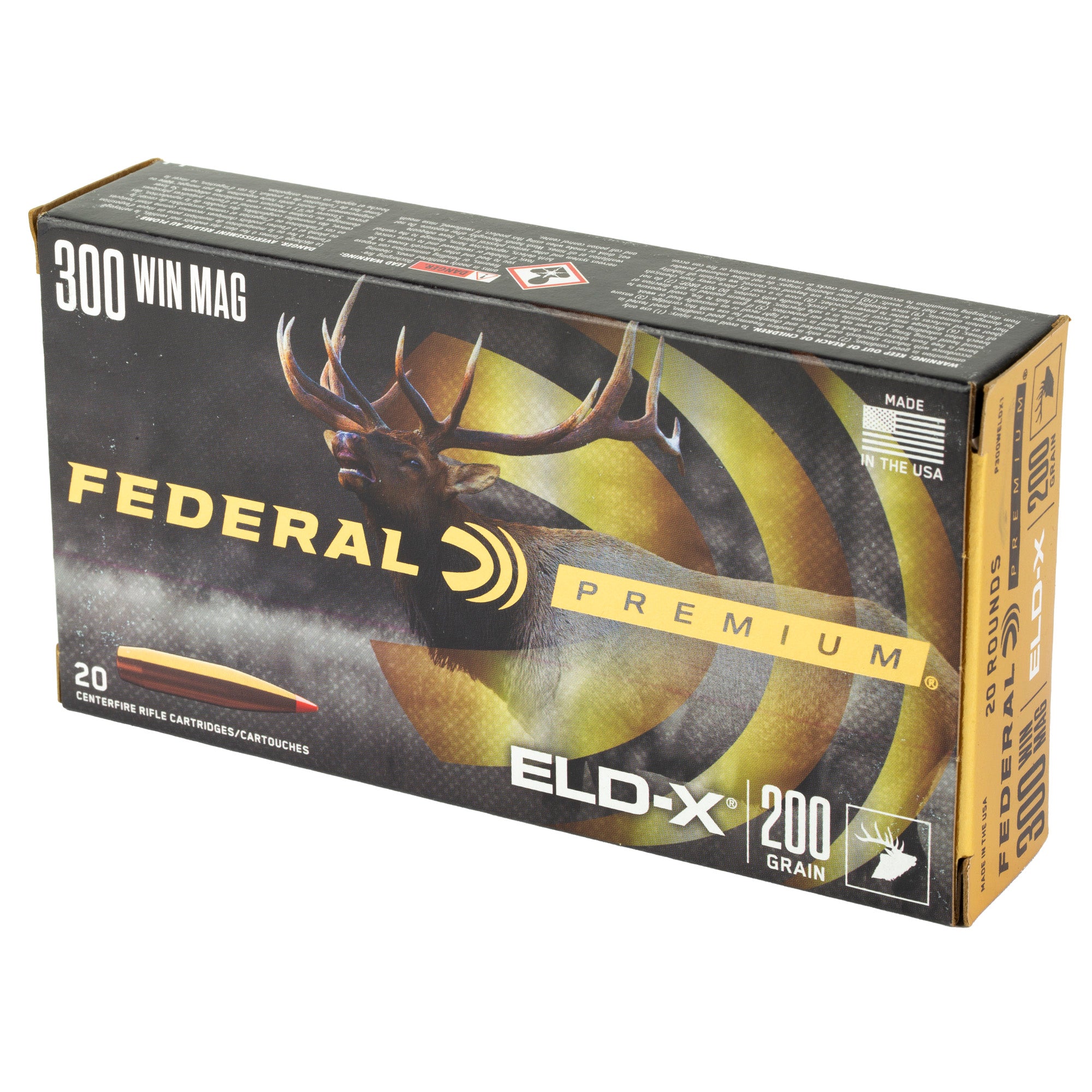 Federal Premium 300 Winchester Magnum 200 Grain ELD-X Polymer Tip Bullets (Part P300WELDX1)